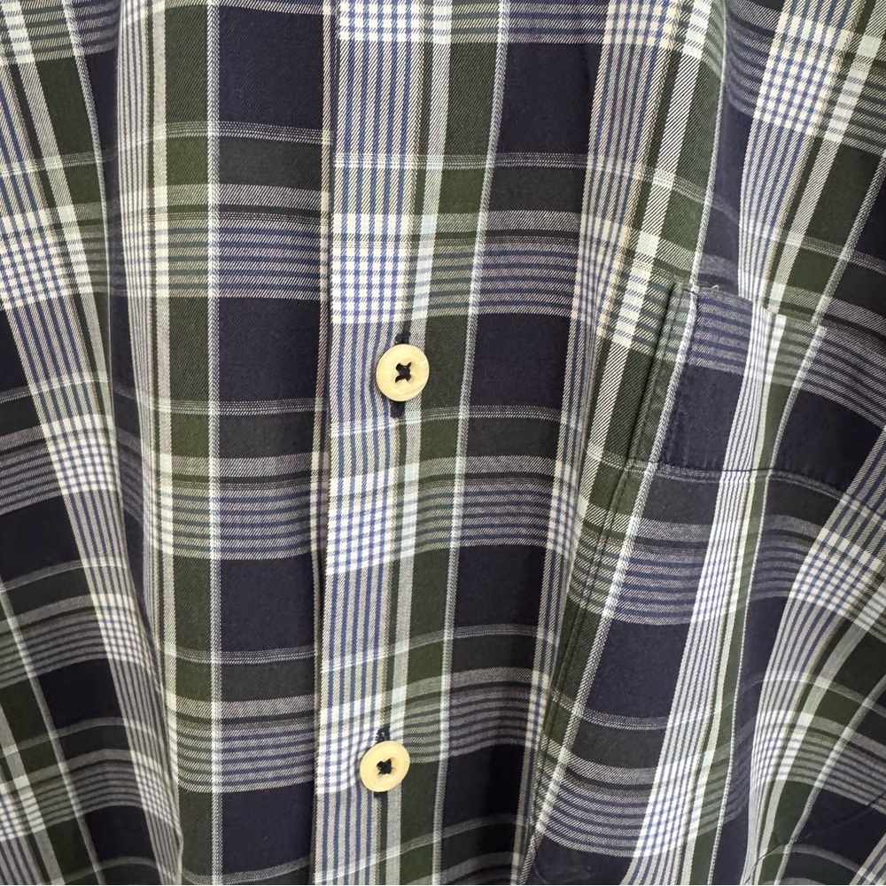 Peter Millar 100% Cotton Plaid Button Down Shirt - Picture 2 of 5